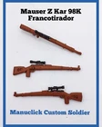 1 x MAUSER KAR Z98K GERMAN WEAPON Playmobil Custom WW2 WWII