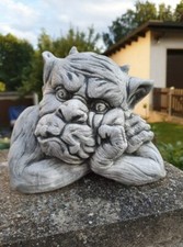 Statua in pietra sgabello da muro muscoloso - gargoyle antigelo pietra ghisa giardino decorazione