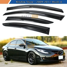 For 2009-2013 Mazda 6 GH1 JDM Mugen Style Window Visors Rain Guards Deflectors