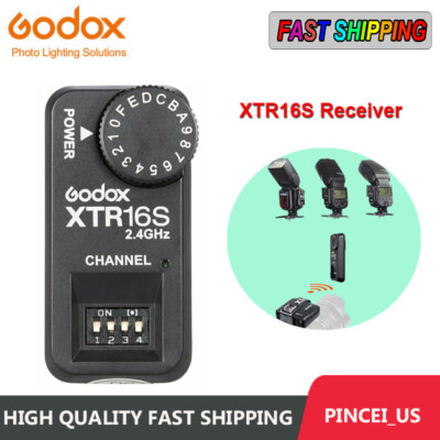 Godox XTR16S 2.4GHz Wireless Flash Trigger Receiver 16 CH For Godox