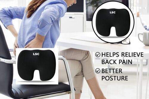 Seat Cushion for Office Gamming Chair Memory Foam Coccyx Pain Relief Pillow - Picture 2 of 4