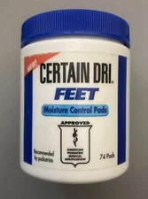 Certain Dri Feet, Moisture Control Pads, 74 Pads New No Box