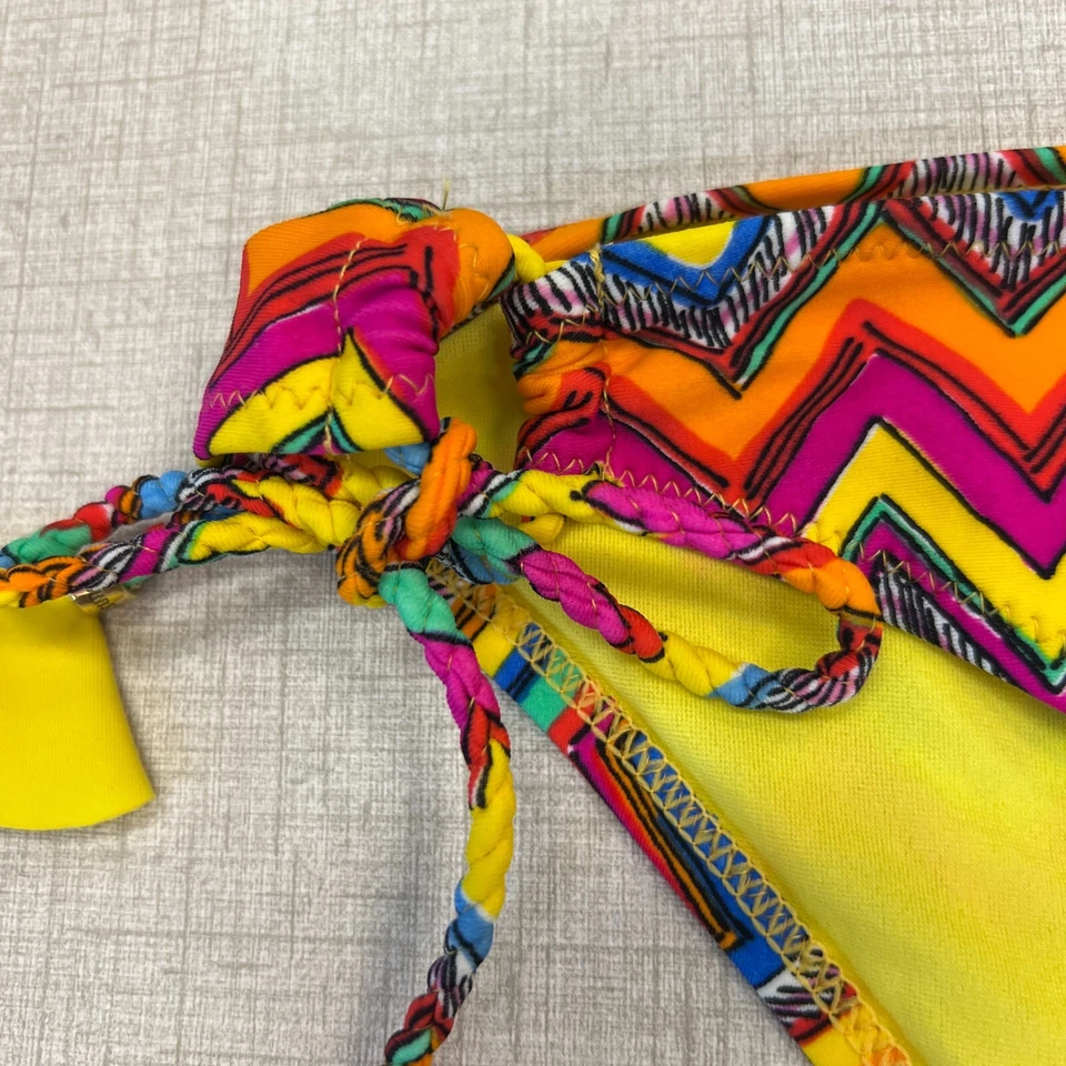 Parte inferior de bikini de natación Raisins Sweet Pea para mujer M mediana multicolor en zig zag lazo lateral Foto 4 de 4