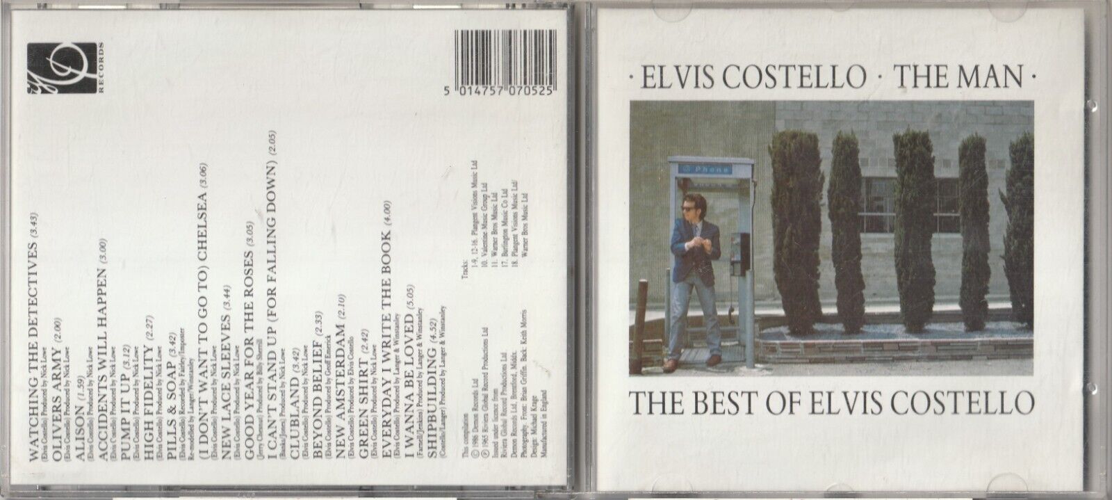 ELVIS COSTELLO / THE MAN (The Best Of) / CD ALBUM  (Imp, 1986)