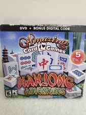 Amazing Card Games Mahjong Adventures 5 Pack PC NEW