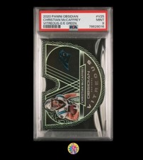2020 Obsidian Vitreous Green #V25 Christian McCaffrey  #11/15 PSA 9 Mint No 10s