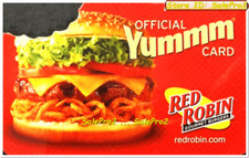 RED ROBIN USA OFFICIAL YUMMM DELICIOUS BURGERS US COLLECTIBLE GIFT CARD