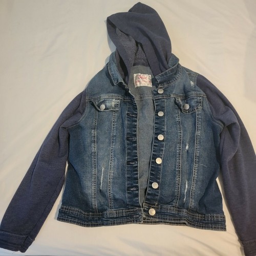 JUSTICE GIRLS BLUE DENIM JEAN JACKET 