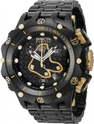 Invicta 51mm Swiss Black Label Reserve MLB Venom Fusion Boston Red