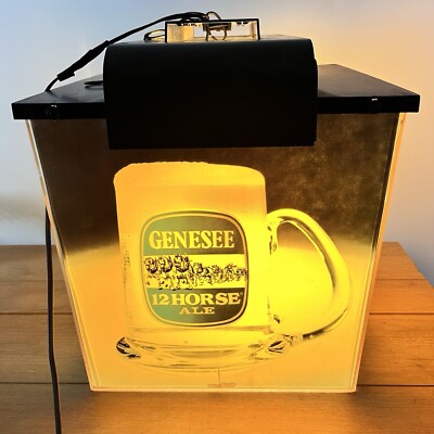 Vintage Genesee 12 Horse Ale Beer Sign Bar Light Chandelier