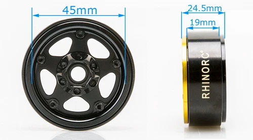 Rhino RC W1 RTR Chassis 317mm 1/10 Shafty Crawler Rig MOZA 1.9 Tires Brass Wheel - Picture 19 of 21