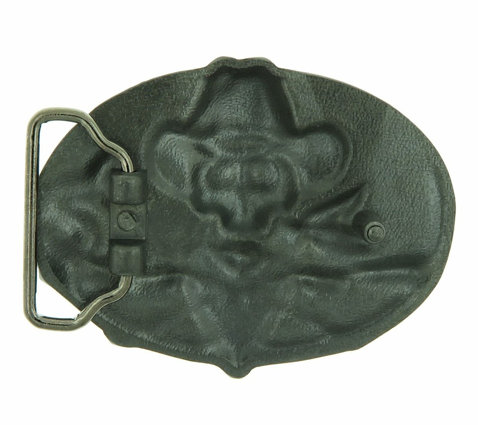 Skull western silver gold turquoise belt buckle
