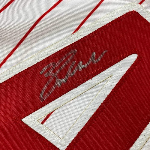 Autographed/Signed Zack Wheeler Philadelphia Pinstripe Jersey PSA/DNA COA - Picture 3 of 4