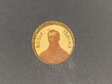 figurina dischetto metallico anteguerra - Torino Bosia