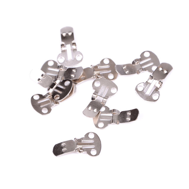 10-20PCS Blank Stainless Steel Shoe Clips Clip on Findings for Wedding Cr`uk