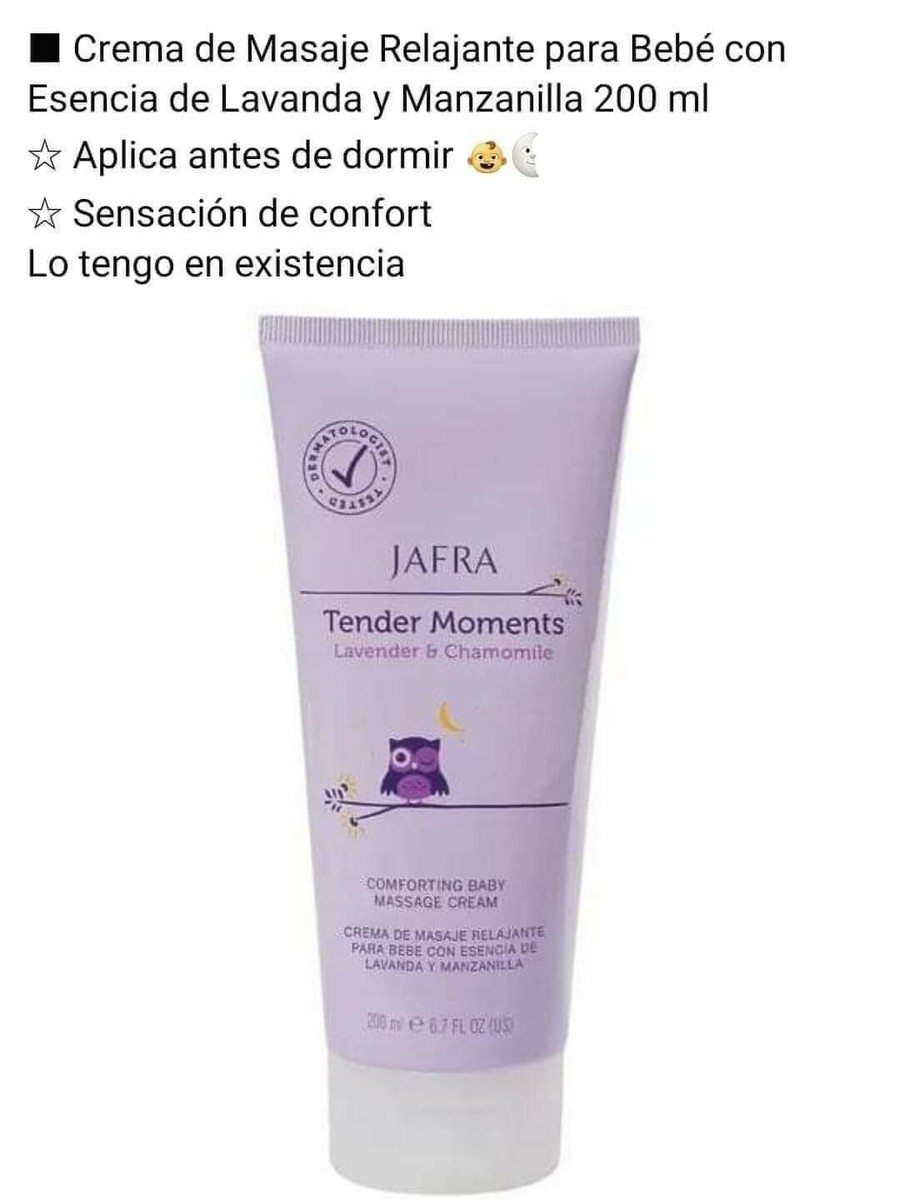 Crema Relajante Para Bebe/ Confort Baby Massage Cream 6.7 0z | eBay