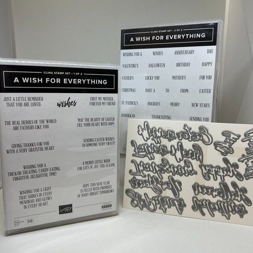 Stampin’ Up! A Wish For Everything Stamp Set & Word Wishes Dies Bundle Sentiment