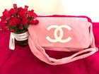 Chanel Precision Novelty Terry Cloth Messenger Shoulder(Pink) CoCo Mark Handbags