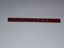 Emblem "Telefunken" aus Bandmaschine Telefunken Magnetophon 203 Automatic