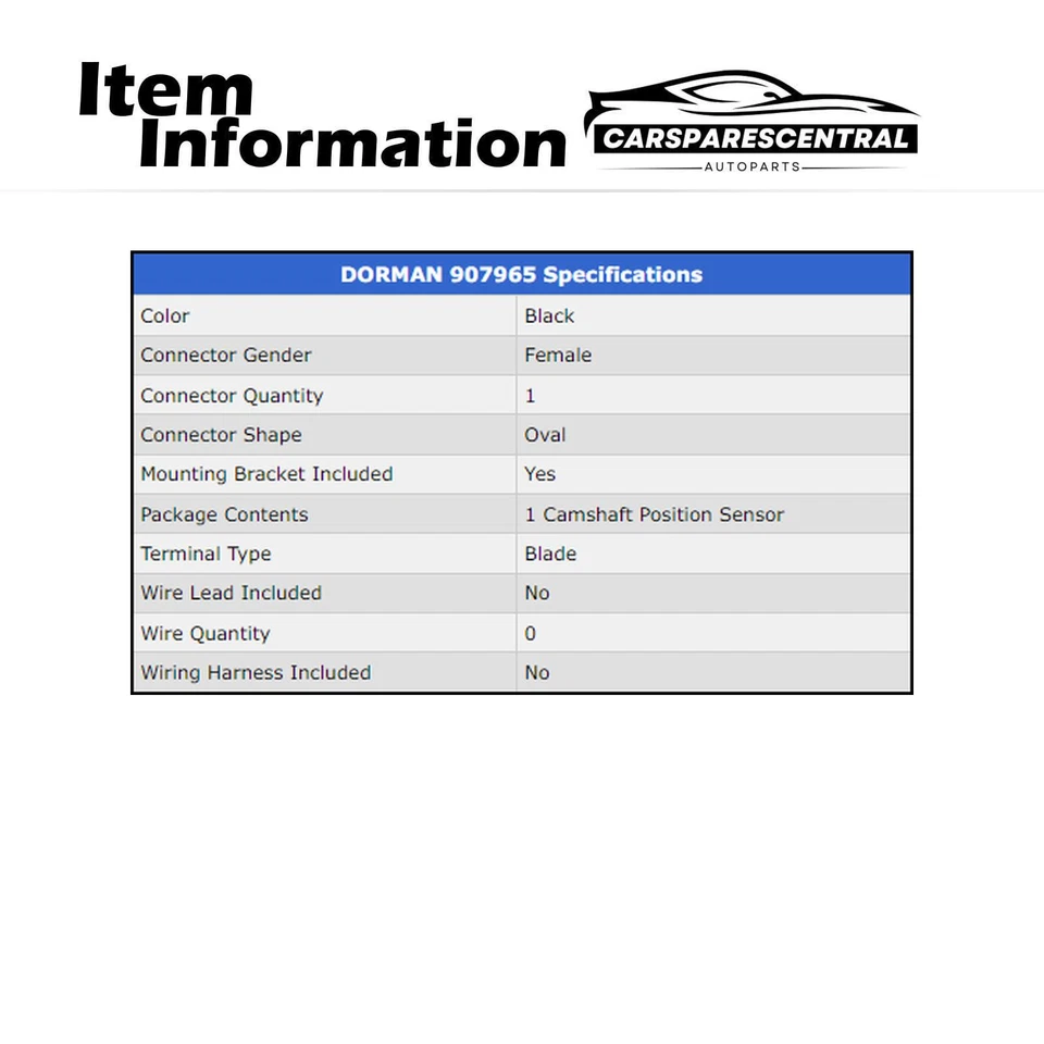 Sensor de posición del árbol de levas del motor para Ford Mustang 1994 1995 3,8 L Foto 4 de 4
