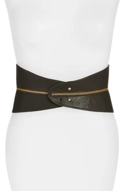 Raina Gaga black & gold leather corset belt M/L | eBay display picture 3