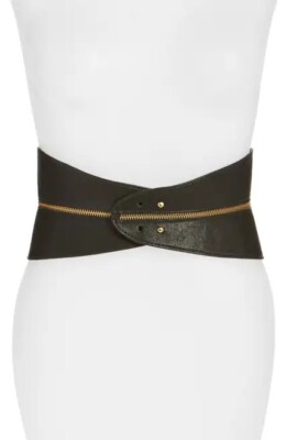 black and gold corset belt