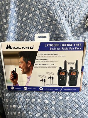''Midland 36 Channel FRS Two-Way Radio - Long Range Walkie Talkie  LXT600BB