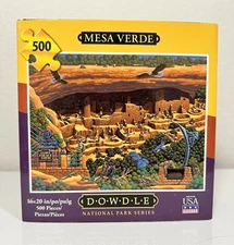 Dowdle Folk Art Collectors Puzzle Mesa Verde National Park 500 Pc NEW SEALED