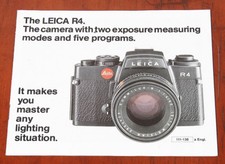 LEITZ LEICA R4 SALES BROCHURE/125858