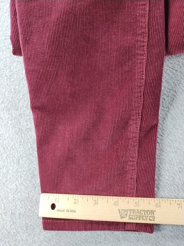 American Eagle Women's Jegging Maroon Size 14 Corduroy Stretch Tapered High Rise - Picture 12 of 12