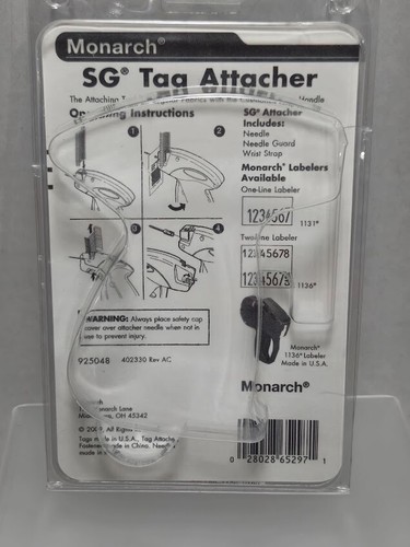 Monarch 925048 Professional Retail SG Cushioned Grip Tag Attacher Gun - Picture 6 of 9