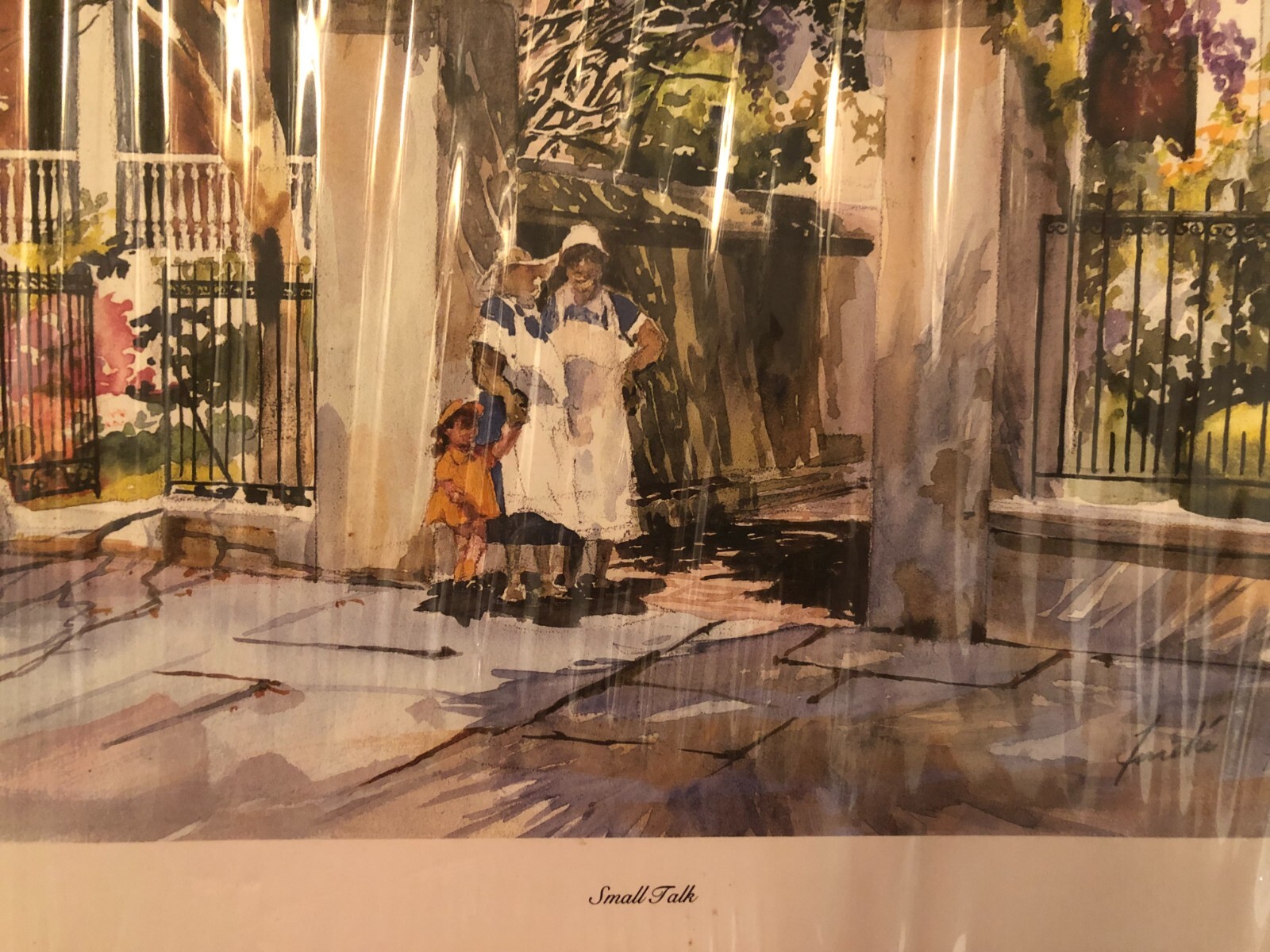 Virginia Fouche Bolton Small Talk Signed print Charleston, South