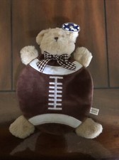 SECURITY BLANKET BEARINGTON FOOTBALL BEAR LOVEY SOFT BROWN FURRY BLANKEY BOY