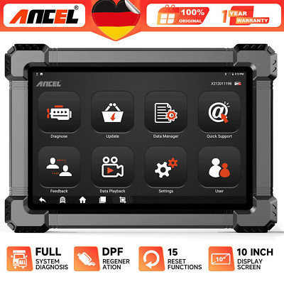 ANCEL X7 HD Profi Schwerlast LKW OBD2 Diagnosegerät Für Iveco All System Scanner