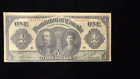 Banknote 1911 Dominion Of Canada One Dollar $1 Serial #341475-X