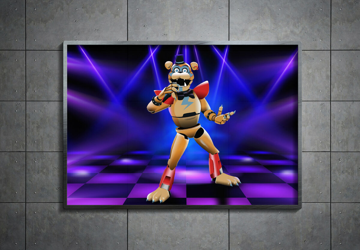 Glamrock Freddy (Security Breach) Fnaf Poster/ Art Print