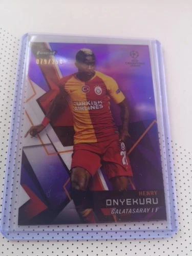 2019 Henry Onyekuru Galatasaray Topps Finest Purple 079/250