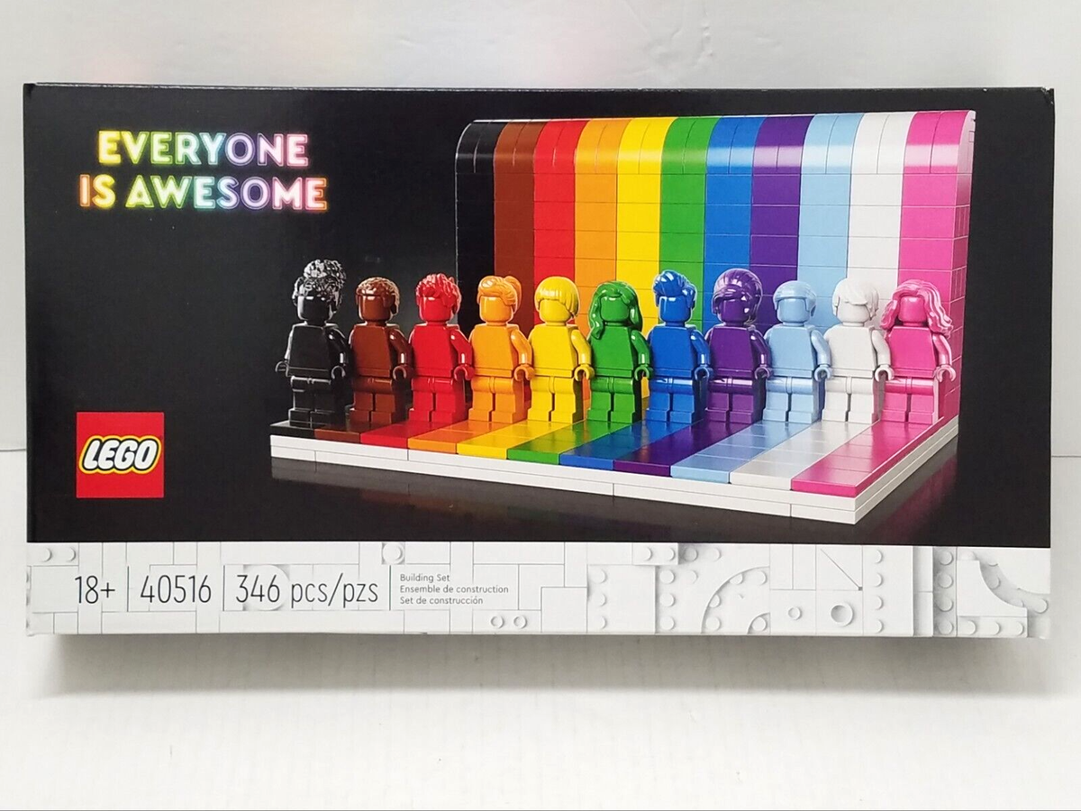 LEGO 40516 Everyone is Awesome Rainbow Pride Gay Lesbian 346 pieces LGBTQ+  NEW | eBay