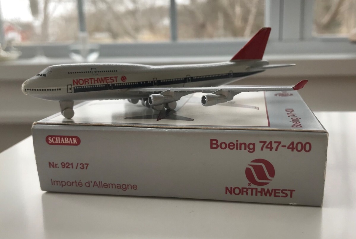 Schabak NORTHWEST AIRLINES B 747-451 1:600 diecast model #921/37