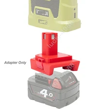 Adapter For Milwaukee 18V Li-ion Battery Convert to fits Ryobi 18V Power Tools