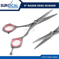 6" Razor Edge Hair Cutting Dressing Salon Scissors Barber Shears - Pink German G