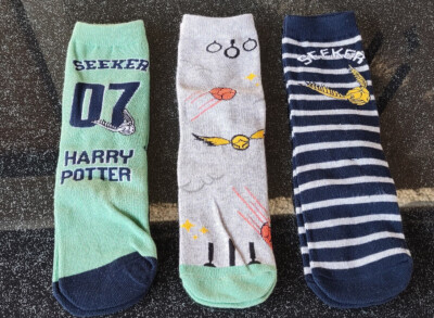 HARRY POTTER 3 Paar Jungen Socken GR.35-38 NEU mit Etikett