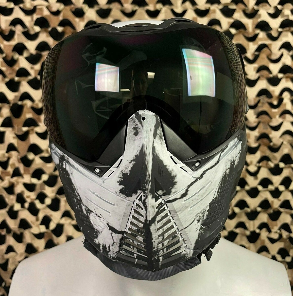 NEW Push Unite Paintball Mask - Infamous Black Skull w