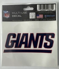 NEW WINCRAFT 3.75” x 3.0” NEW YORK GIANTS MULTI-USE DECAL *FREE SHIPPING