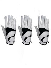   New   3 Mens All Cabretta Leather Golf Gloves Right Hand 