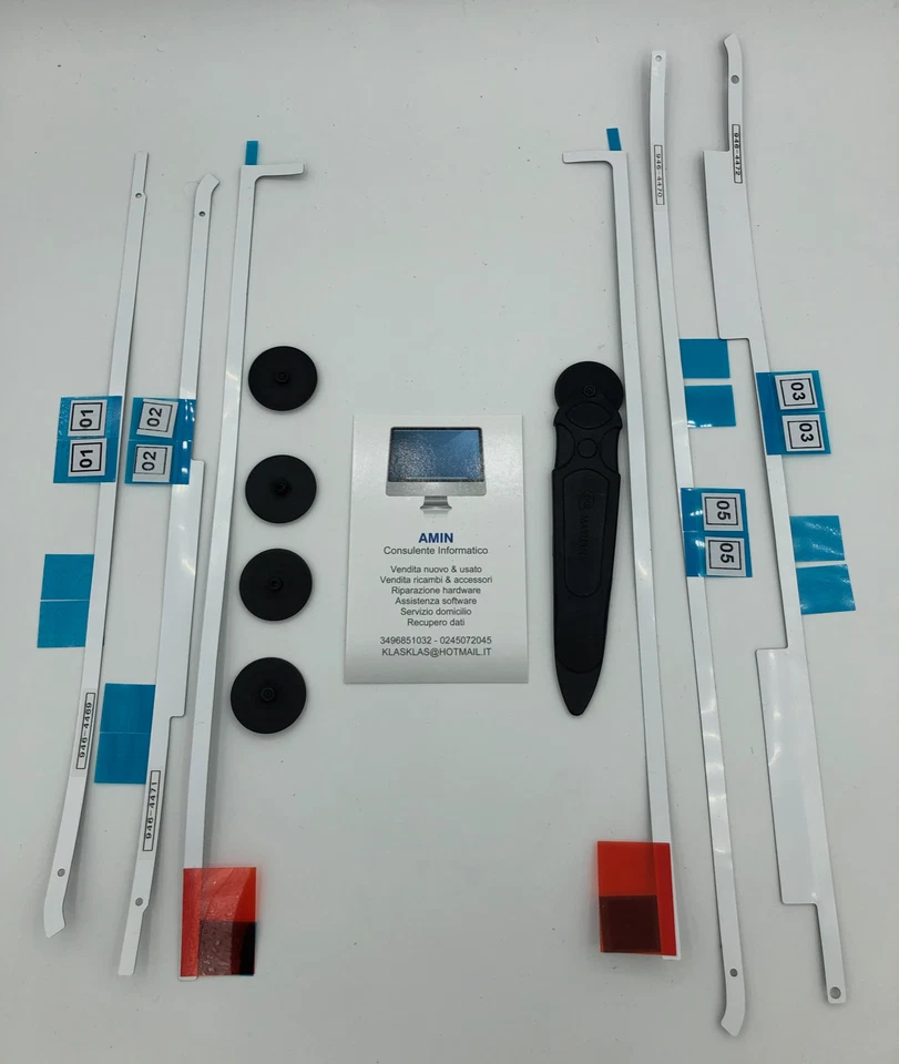 APPLE  Kit adesivo adesivo cutter rotella vetro LCD display iMac 27 A1419 2017 5k 