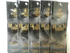 5 PACKS PACKETS BLACK DAWN BLACK BRONZER TANNING BED LOTION AUSTRALIAN GOLD RARE