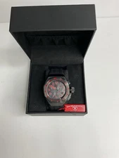 Swiss Legend Men's Trimix Quartz Chronograph Watch Black Red 44mm