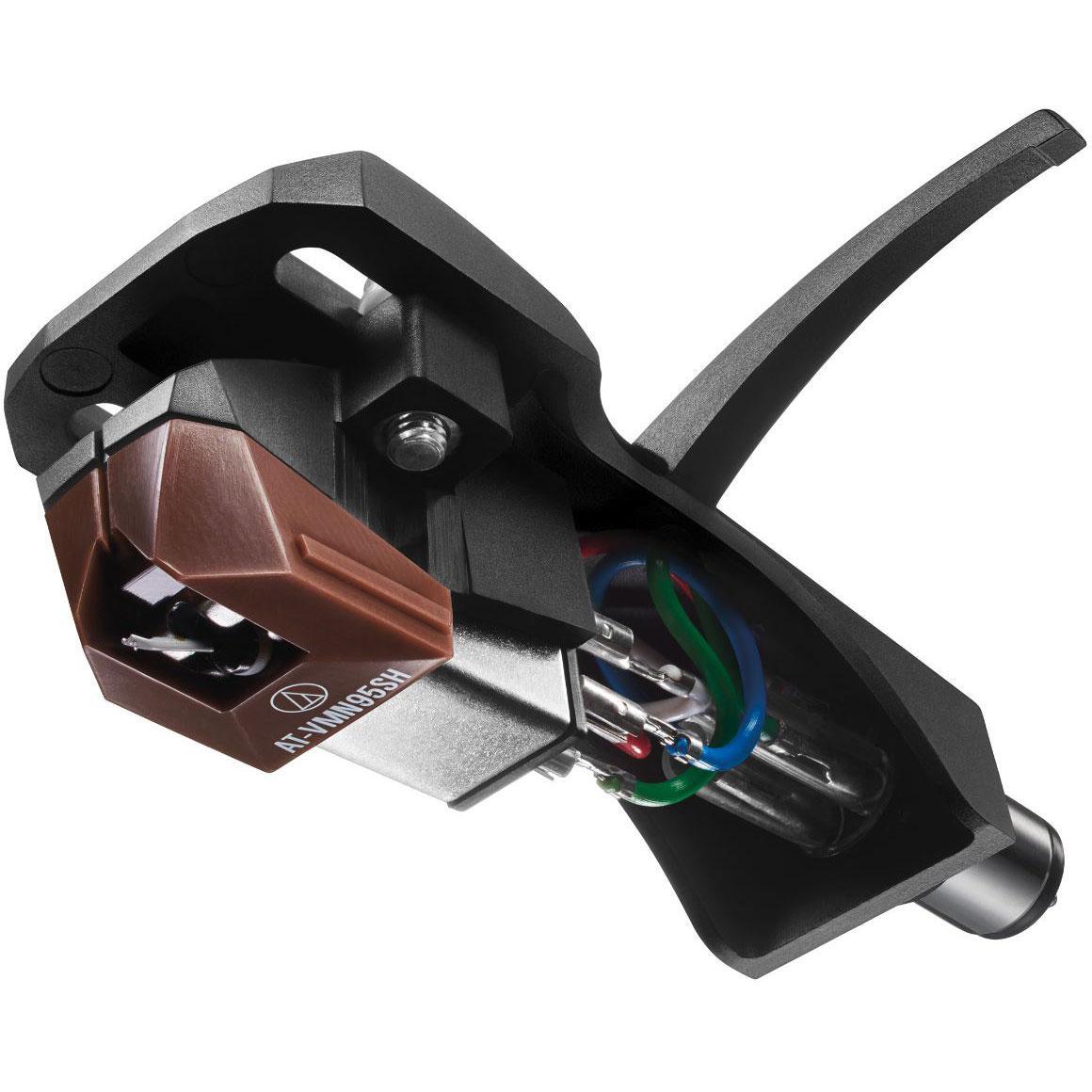 Audio-Technica AT-VM95SH/H Shibata Stereo Cartridge with Premounted Headshell