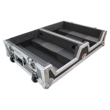 ProX 12" Mixer Case with Low-Profile Wheels and Retractable Handles Black